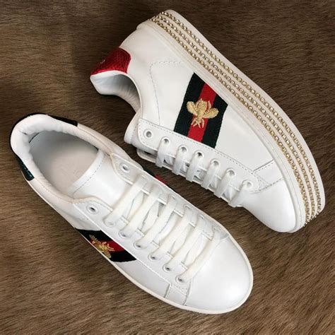 gucci sneakers crystal|Gucci platform sneakers with crystals.